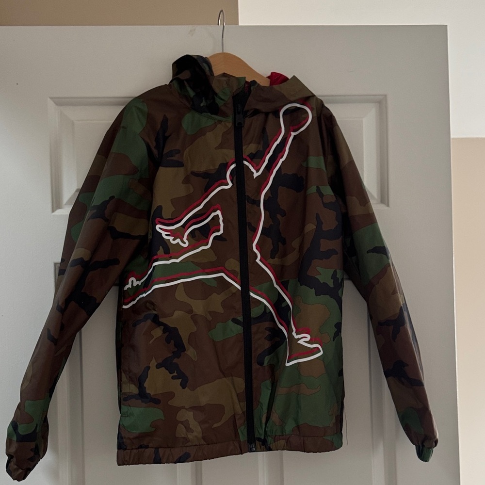 Jordan Camouflage Hooded Windbreaker Jacket